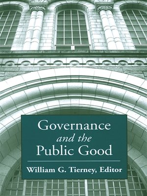 cover image of Governance and the Public Good